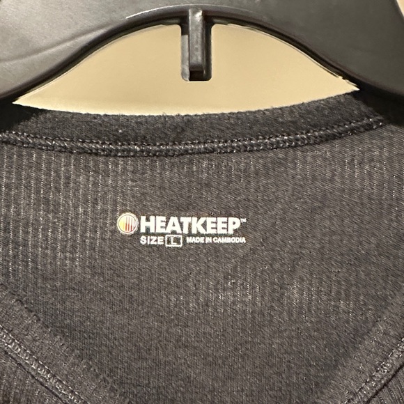Men's HeatKeep Black Long-Sleeve Crewneck Shirt - Picture 4 of 5